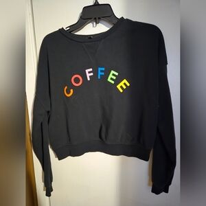 Girls crop top sweatshirt